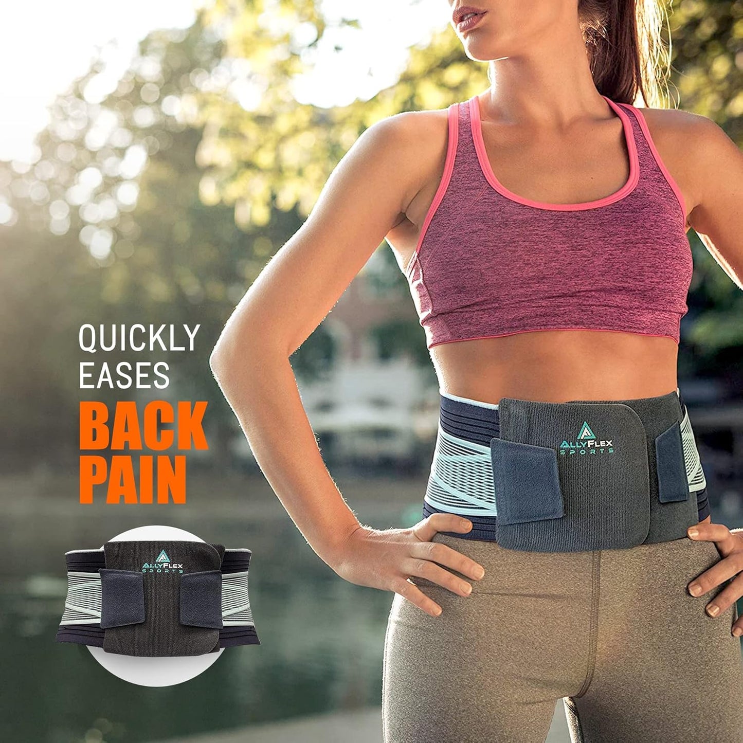 Ergonomic Slim-Fit Lumbar Support Belt-Breathable Back Pain Relief