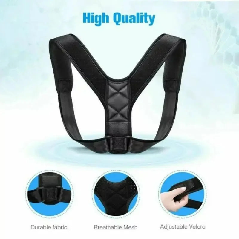 Posture Correction Belt – Breathable & Adjustable Spine Support