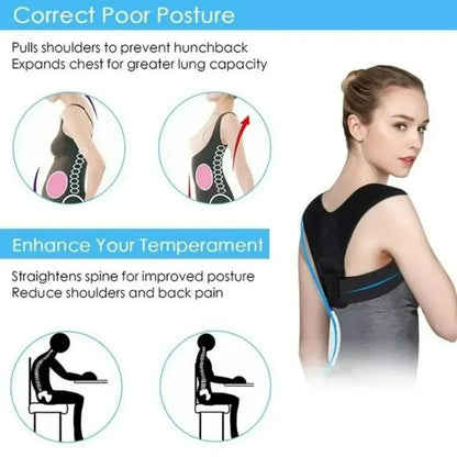 Posture Correction Belt – Breathable & Adjustable Spine Support