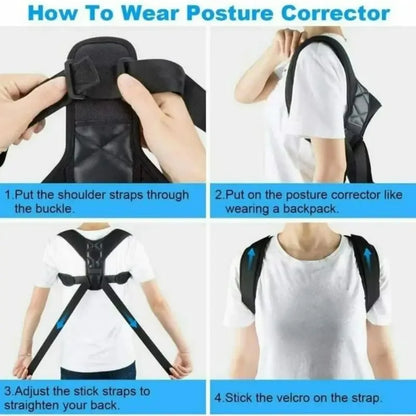 Posture Correction Belt – Breathable & Adjustable Spine Support