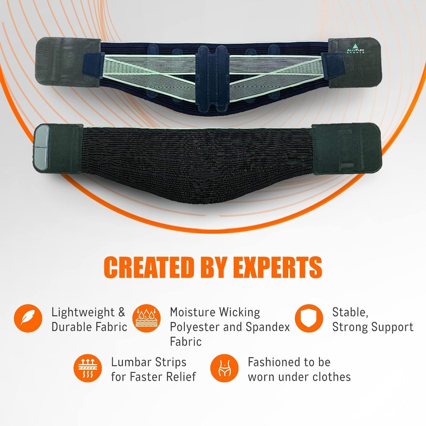 Ergonomic Slim-Fit Lumbar Support Belt-Breathable Back Pain Relief