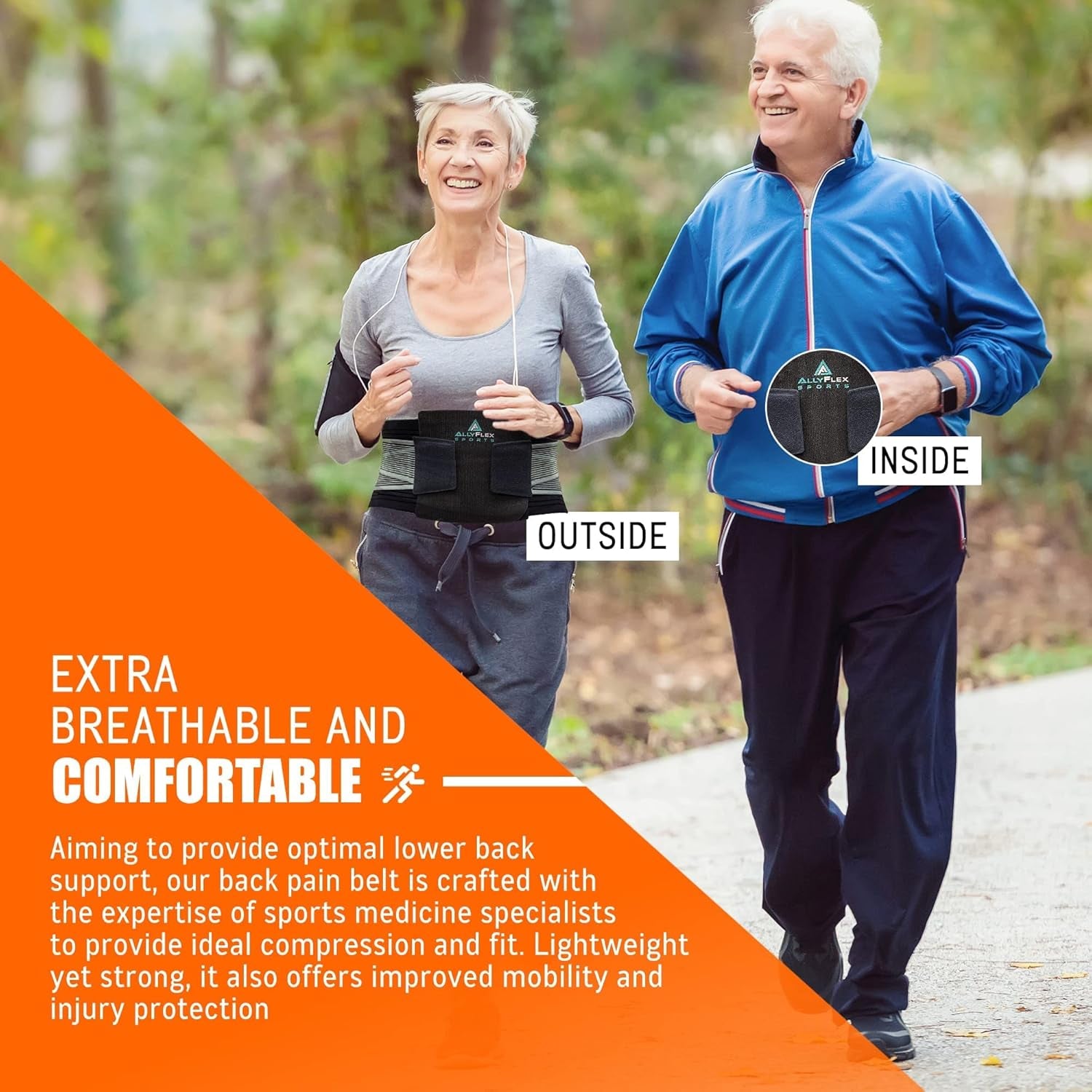 Ergonomic Slim-Fit Lumbar Support Belt-Breathable Back Pain Relief