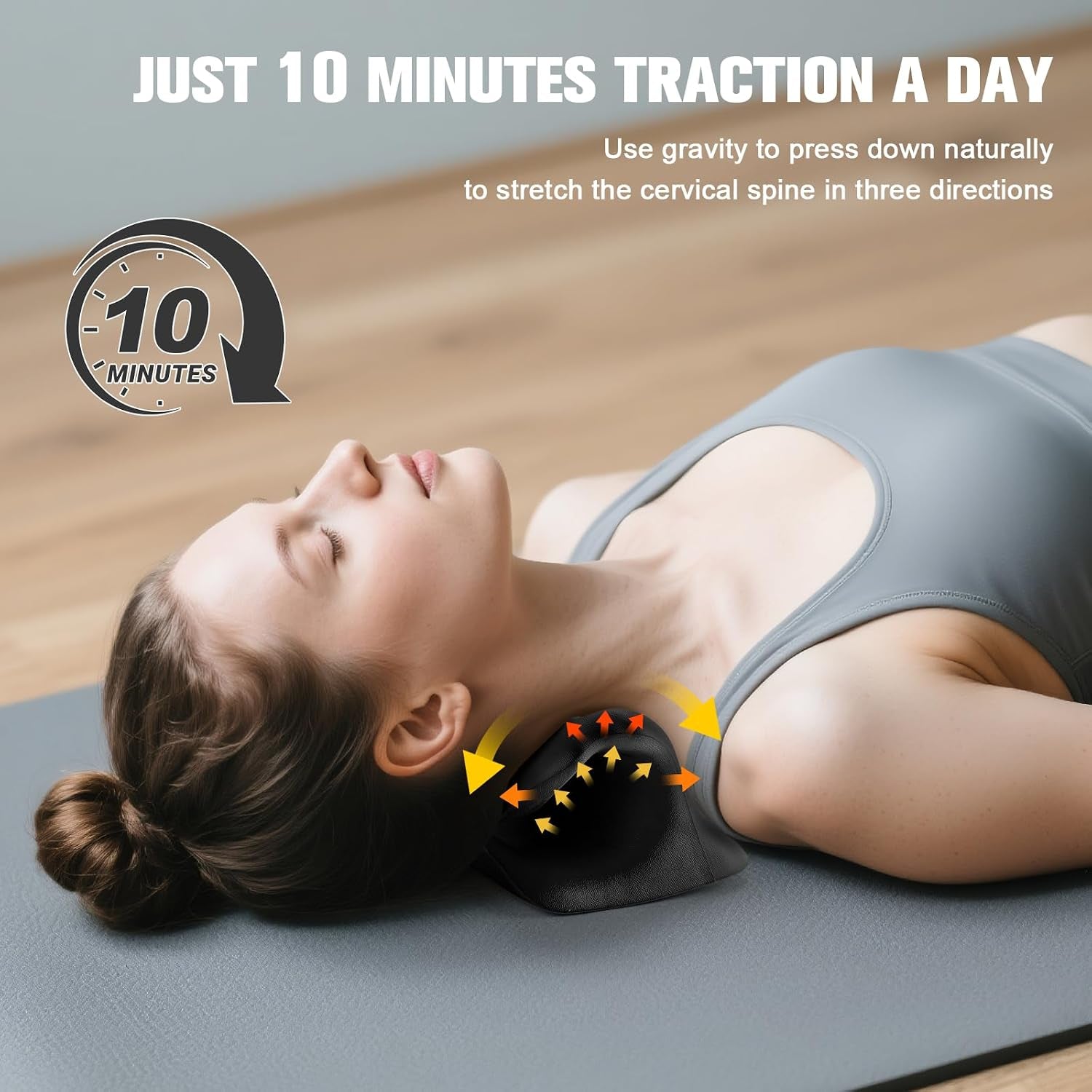 Cervical Neck Traction & Posture Correction Pillow- Spinal Descompression Relaxer 
