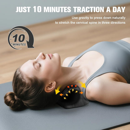 Cervical Neck Traction & Posture Correction Pillow- Spinal Descompression Relaxer 