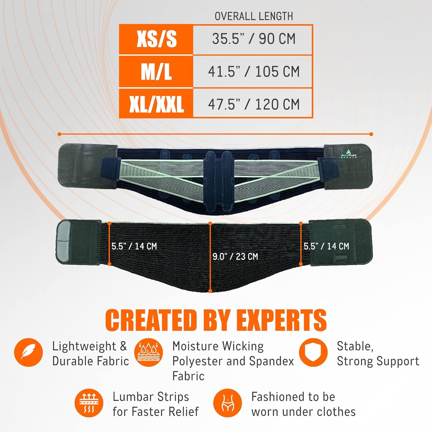 Ergonomic Slim-Fit Lumbar Support Belt-Breathable Back Pain Relief